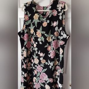 Shelby & Palmer Floral Sleeveless Flare Bottom Size 22W Dress